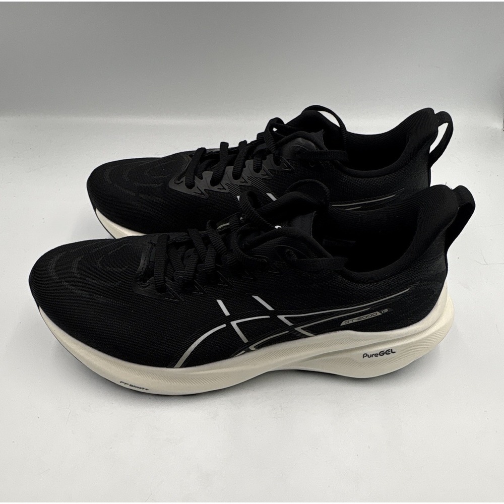 ASICS GT-2000 13 Women's Running Sneakers Black/White Mesh Lace-Up Wide